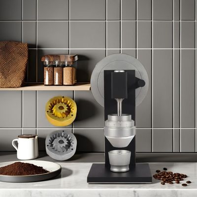 Professionnel italien noir 83 mm Burr Heavy Duty Corps en aluminium manuel Moulin à expresso Moulin à café à main