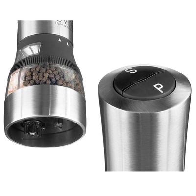 Moulin électrique à sel et poivre en acier inoxydable pour les moulins à épices de cuisine