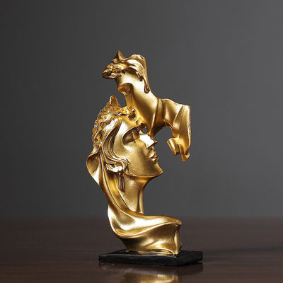 Statue de penseur artisanal en résine Décoration durable de la maison Bambou fini pour l'occasion d'un anniversaire