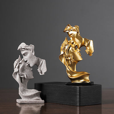 Cadeau d'anniversaire unique Statue pensante créative en résine de bambou pour les maisons écologiques