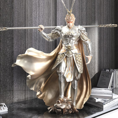 Wukong en fibre de verre solide contre figure de bureau de Bouddha Design contemporain pour la décoration de bureau