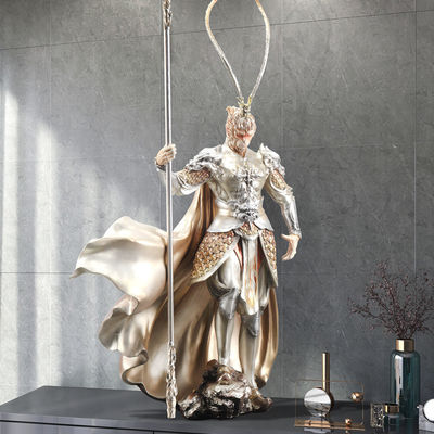 Wukong en fibre de verre solide contre figure de bureau de Bouddha Design contemporain pour la décoration de bureau