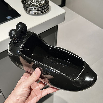 Commodités de cuisine légères et de luxe organisateur de bureau en céramique avec un design économe en espace