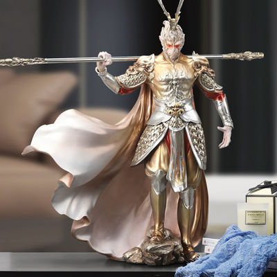 Roi singe contre Bouddha Ornement en fibre de verre pour les décorations de maison d'anniversaire.Cadeaux