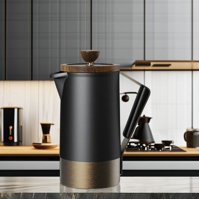 Corps en céramique à poignée de silicone Commercial Café French Press Set pour les ensembles de café et de thé