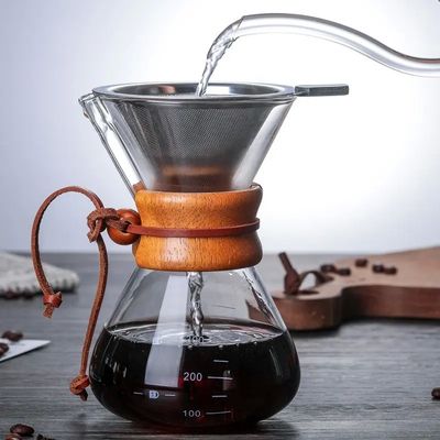 GCG013 Portable à poignée isolée anti-échauffement Pot de café en acier inoxydable pour maison