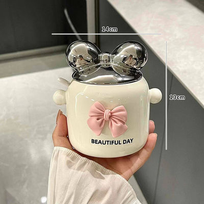 Container alimentaire épaissie céramique de lactosérum Canister Stash Jar pour la cuisine résistante à la chaleur