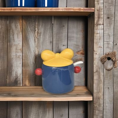 Ornement imprimé Container alimentaire en céramique nordique pour décoration murale à domicile et micro-ondes