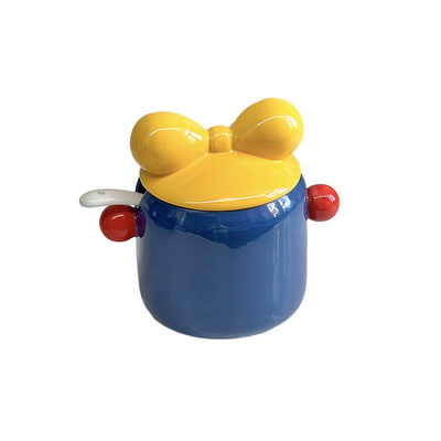 Banque de cochons en céramique fonctionnelle pour le stockage de la cuisine et le porte-épices imprimé