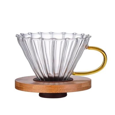 Serveur de café en verre de type métallique pour cuisine