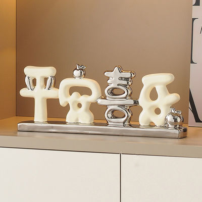 Branche d'arbre Double plateau Créatif Porcelaine Blanc Orse de stockage Décoration pour Halloween