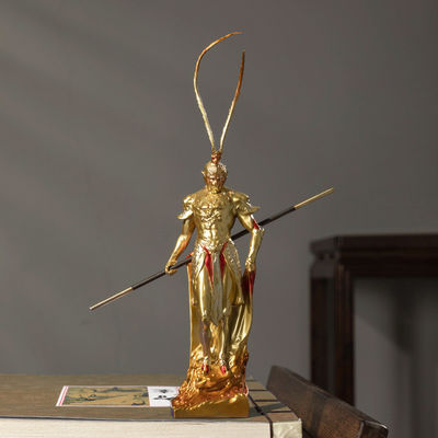 Figure artistique de résine du roi singe de Voyage vers l'ouest pour la décoration et la collection à domicile