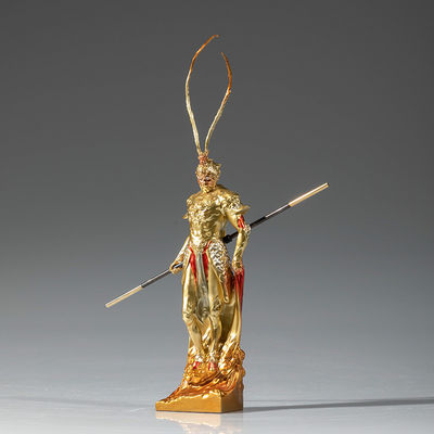 Figure artistique de résine du roi singe de Voyage vers l'ouest pour la décoration et la collection à domicile