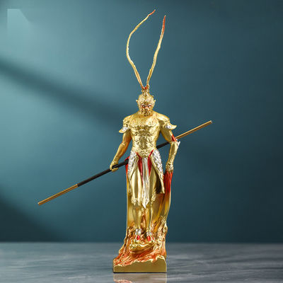 Figure artistique de résine du roi singe de Voyage vers l'ouest pour la décoration et la collection à domicile