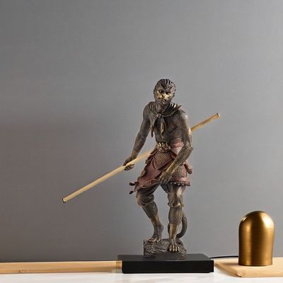 Ornement du roi singe en alliage de cuivre 3D personnalisé pour les célébrations d'anniversaire
