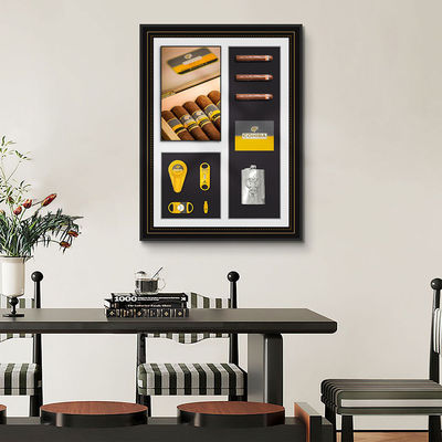 Peinture artistique 3D de cigare de style post-moderne parfaite pour les cafés et les restaurants