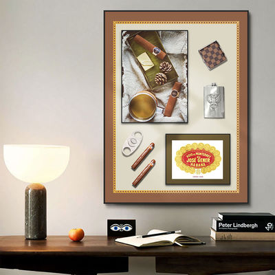 Peinture artistique 3D de cigare de style post-moderne parfaite pour les cafés et les restaurants