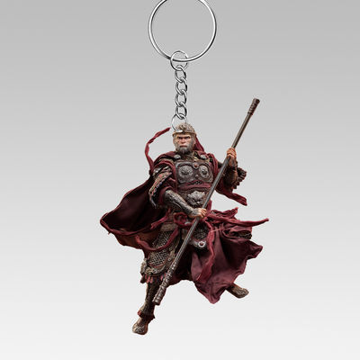 Chaîne de clés en acrylique plat 2D Croix-Rouge Black Myth Wukong Collier de sac à dos pour accrocher