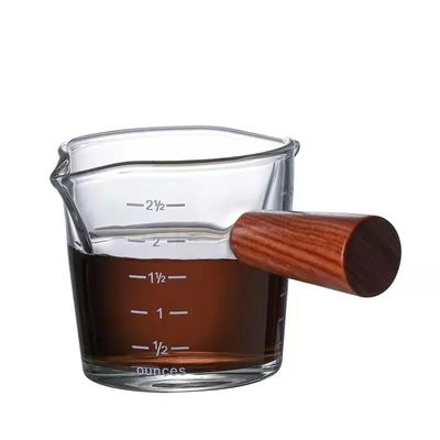 Coupe de mesure en verre borosilicate transparent de 100 ml avec un design minimaliste