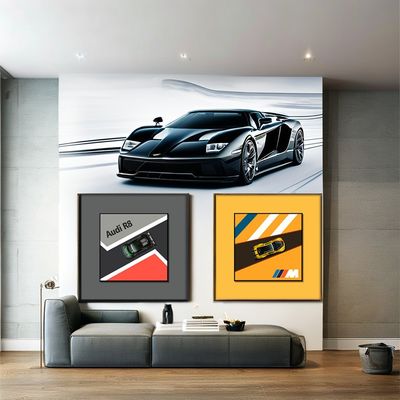 Style moderne Art mural post-moderne Peinture sur toile Impressions pour chambre à coucher des enfants Porche nature morte