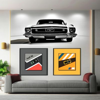 Thème d'art Mural de voiture en alliage pour la chambre des enfants et le porche Ajouter un pop d'art à votre espace