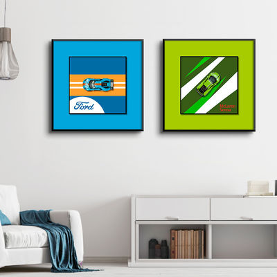 Peinture suspendue de voiture en alliage électrique créatif moderne pour la décoration de la chambre des enfants
