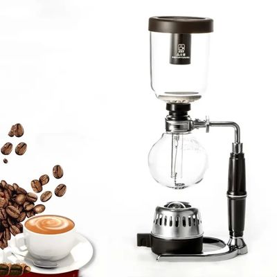 Machine à café Barista Percolator dans 2/3/5 tasses résistant à la chaleur syphon vide