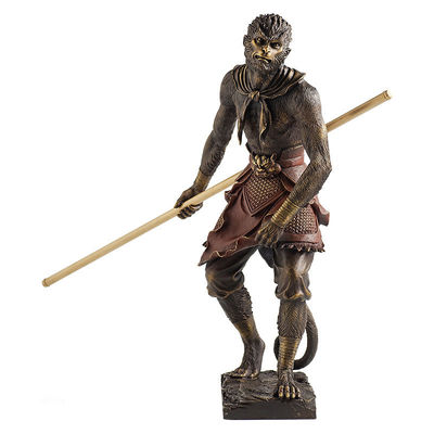 Statue personnalisée du mythe noir de Wukong Les légendes des personnages du jeu Les singes des statues 3d Art de bureau