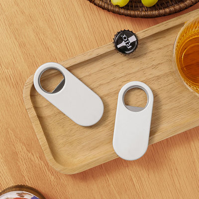 Logo personnalisable ouvre-bouteille en acier inoxydable magnétique pour cuisine domestique