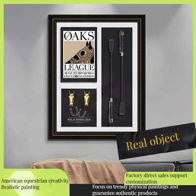 Décoration COATING Vintage Européen équestre 3D Peinture murale suspendue pour la maison hôtel