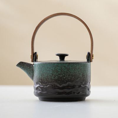 Petits pots de thé ménagers bouilloires Théau en céramique durable Kung Fu avec poutre de levage