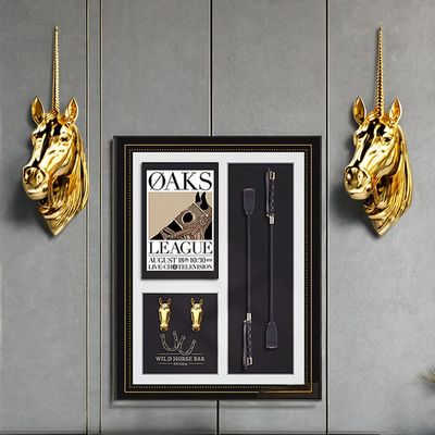 Mural équestre rectangulaire de style européen Blocs de construction pour le mur d'entrée du salon