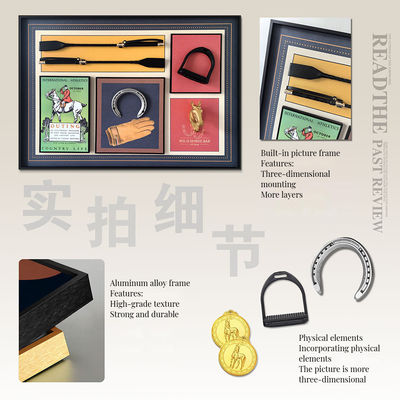 Des blocs de construction à thème équestre européen vintage avec un design artistique en verre cristallin