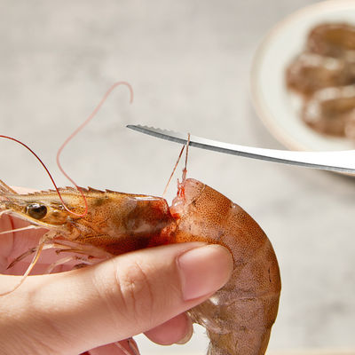 Couteau de décapage de crevettes en acier inoxydable polyvalent pour éliminer les écailles et les coquilles des fruits de mer