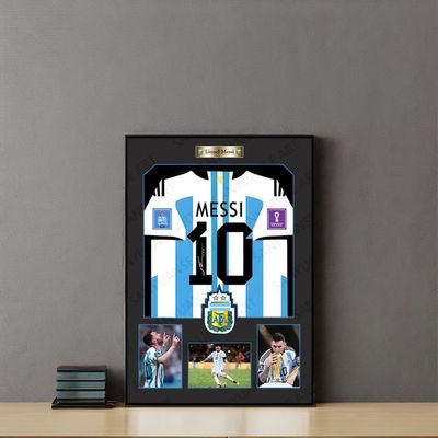 Le style post-moderne de la collection Ronaldo 3D Art murale montée sur un cadre photo de maillot de football