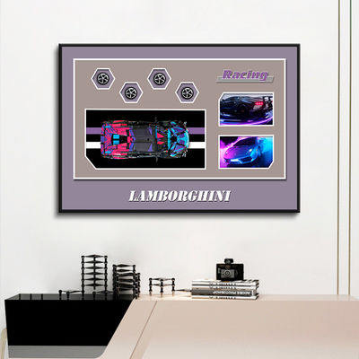 Style de suspension électrique pour le concessionnaire automobile 4S décor de fond murale en verre cristallin