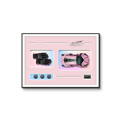 Style de suspension électrique pour le concessionnaire automobile 4S décor de fond murale en verre cristallin