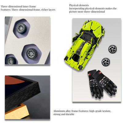 Des blocs de verre de cristal postmodernes uniques pour les concessionnaires 4S