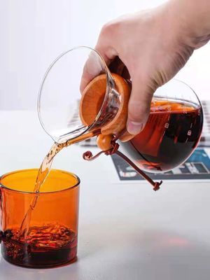 Réservoir de café en verre isolé de 800 ml pour les restaurants