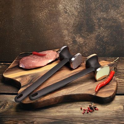 Logo personnalisé Accepté Tendrificateur de viande Marteau à double face pour les steaks et le dégel