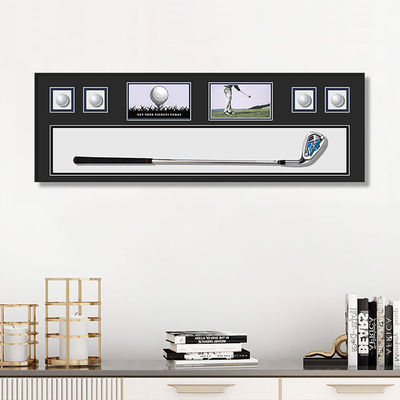 Modern Simple Crystal Glass Golf Peinture Blocs de construction Conception pour les ensembles muraux de galerie