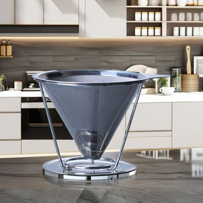 V6 verser sur des outils de café en acier inoxydable avec filtre à goutte à goutte en verre transparent