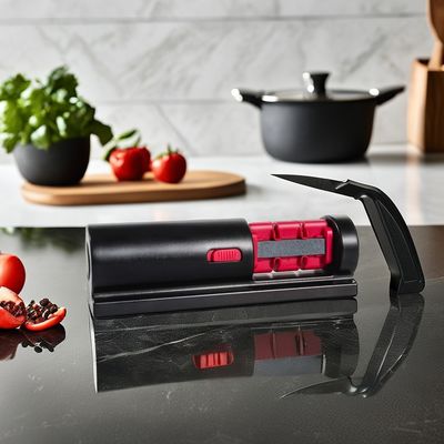 Outils de cuisine durables 4 en 1 Aiguiseur manuel de couteau en acier en céramique en diamant