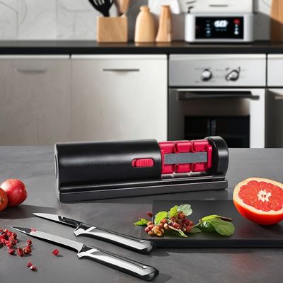 Outils de cuisine durables 4 en 1 Aiguiseur manuel de couteau en acier en céramique en diamant