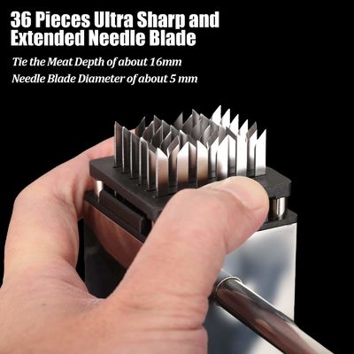 Outil de cuisine à 36 lames en acier inoxydable pour ramollir la viande