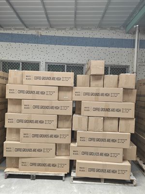 Boîte à café en plastique ABS à haut volume avec ustensiles en céramique et en métal