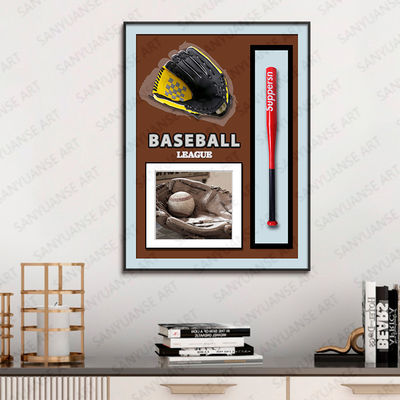 Art mural de baseball électrique suspendu Style post-moderne pour la décoration de l'hôtel