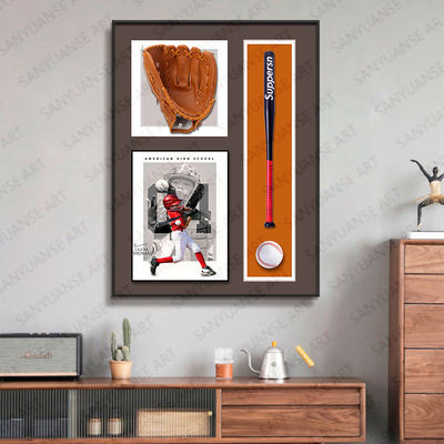 Art mural de baseball électrique suspendu Style post-moderne pour la décoration de l'hôtel