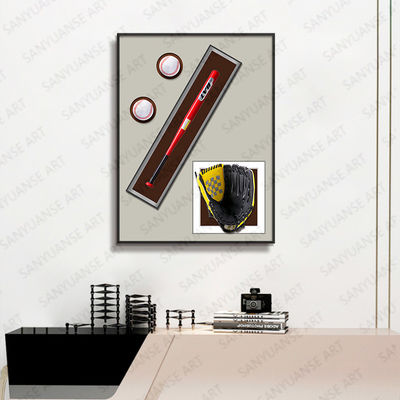 Art mural de baseball électrique suspendu Style post-moderne pour la décoration de l'hôtel