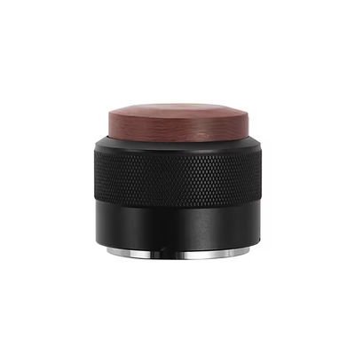 Couvercle en bois 304 en acier inoxydable Tamper Coffee Leveler pour le café Espresso 51mm 53mm 58mm